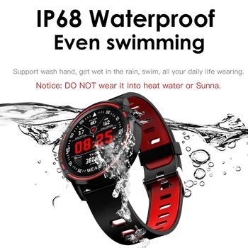 L8 Smart Žiūrėti 2020 2021 Vyrų IP68 Vandeniui IWO Režimas SmartWatch Su EKG PPG Kraujo Spaudimą, Širdies ritmą Sporto Treniruoklių Laikrodžiai
