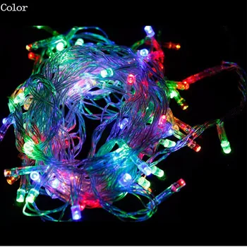 Lauko Namuose 100 LED, 10M String Pasakų Žibintai Vestuvių Sodas Šalies Kalėdų Medis, Kalėdų Šviesos Įvykio Viešbutis Apdailos Lempos