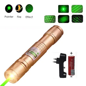 Lazerinis žymeklis didelės galios medžioklės žalia lazer taktinis Lazerio akyse Pen 303 Deginimas laserpen Galingas žibintuvėlis laserpointer