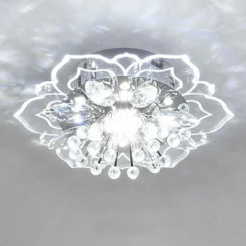 LED Kristalų Lubų Šviesos Modernus Dizainas, Gėlių Formos Lubų Lempa Prieškambario Kambarį Lempos Miegamasis, Virtuvė, Koridorius Šviesos