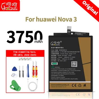 LEHEHE HB386589ECW baterija huawei Nova3 aukštos kokybės 3750mAh Nulinio Ciklo, su nemokamu išmontavimo įrankiai