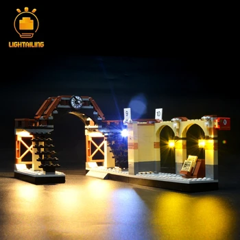 LIGHTAILING Led lemputės Komplektą Už Hogwart aiškiai Apšvietimo Komplektas Suderinama Su 75955 (neapima Modelis)