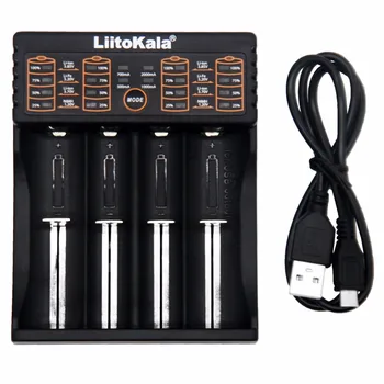LiitoKala Lii-402 18650 Baterija, Įkroviklis 26650 16340 RCR123 14500 LiFePO4 1.2 V Ni-MH Ni-Cd Baterija Rechareable