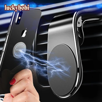 Luckybobi 360 Metalo Magnetinių Automobilinis Telefono Laikiklis Stovėti 
