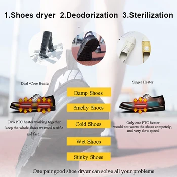 LUCOG Batų Džiovintuvas Šildytuvas Nešiojamieji Elektriniai UV Sterilizavimo Pastovios Temperatūros Džiovinimo Deodorization сушка для обуви 신발건조기