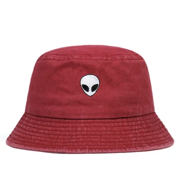 Mados vasaros medvilnės Plauti žvejys skrybėlę SVETIMŲ Išsiuvinėti kibirą skrybėlės lauko vyras ir moteris, saulės, skrybėlės, hip-hop panamos skrybėlės