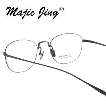 Magija Jing beita titano visą ratlankio unisex RX optinių rėmelių trumparegystė akiniai akiniai recepto akiniai 6616