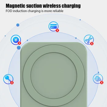 Magnetinio 15W Belaidis Kroviklis Stovėti Belaidis Kroviklis su Telefono Laikiklis, Automobilinis iPhone 12 Pro Max Mini Telefono Įkrovimo Stovas