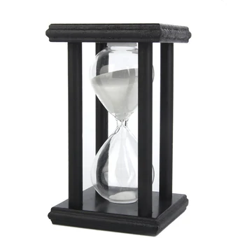 Mažmeninės prekybos Medinės smėlio laikrodis smėlio laikrodis smėlio laikrodis Papuoštas Dovanų (Balta, 30 min.)