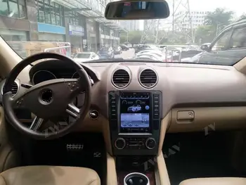 Mercedes-Benz ML, GL W164 X164 2005 - 2011 m. Android9.0 Tesla Vertikalus ekranas, Automobilių GPS Navigacijos Šešių branduolių PROCESORIUS PX6 Stereo GPS