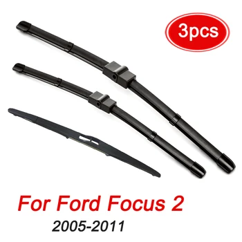 MIDOON Valytuvas Priekiniai Galiniai Valytuvai Nustatyti Ford Focus 2 2005-2011 priekinio Stiklo, Priekinio stiklo, Priekinio ir Galinio Lango 26