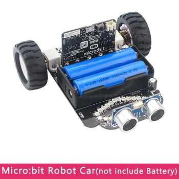Mikro:tiek Robotas Automobilinis Kliūčių Vengimo Grafinė Programavimo Smart Programuojamas Robotas Automobilį BBC Micro:šiek tiek