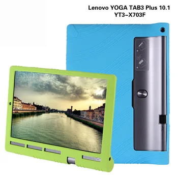 MingShore Silikono Minkštas Atveju Lenovo Jogos Tab3 Plius 10.1 YT3-X703F Vaikams atsparus smūgiams gaubtas Tab 3 Pro X90F/L/M Tablet Atveju