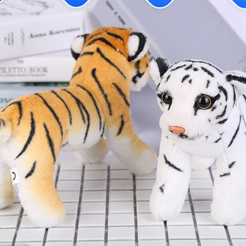 Minkšti Kimštiniai Tigras Formos Žaislai Trumpas Pliušinis Lėlės Kalėdų Dekoracija Namuose Kūdikis Kartu Žaislai