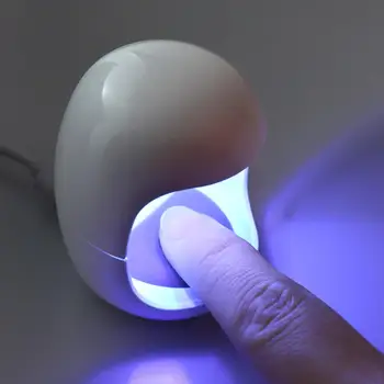 Monja 3W Nagų Dailės Mini Kiaušinio Formos USB UV LED Lempos Džiovintuvas Nagų lakas, UV Gelis Q Stilių Džiovinimo Mašina, Manikiūro Įrankis