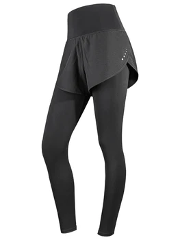 Moterų aukšto juosmens Jogos kelnės, dviejų dalių vientisas aukštos elastinga fitneso triko būklės, veikia pratybų triko