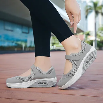 Moterų Komfortą Pėsčiomis Slaugytoja Batai Anti-Slip Kvėpuojantis Pleištai Sneaker Fitneso 2019 Mados Batus Moteris Sapato Feminino
