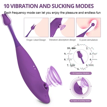Moterų Vibratoriai 10 Rūšių Vibracijos ir Čiulpimo Moterų Makšties Klitorio Stimuliatorius Sekso Žaislai 18 Metų, Erotinio Suaugusiųjų Reikmenys