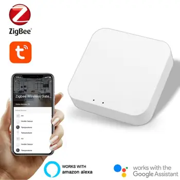 Multi-funkcija Nuorodą Tuya Zigbee Tiltas Smart Home APP Belaidžio Nuotolinio Valdymo Per Alexa, Google 