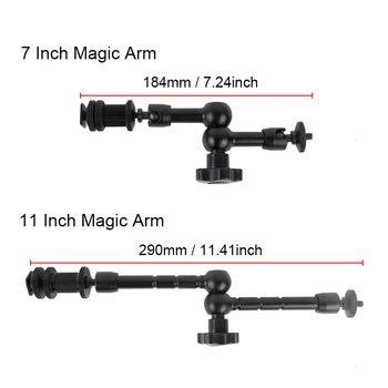 Multi-funkcija Reguliuojamas Magic Arm Super Apkabos, Krabų Įrašą DSLR Fotoaparato LCD/DV Stebėti Vaizdo, Šviesos, Foto studija Priedų