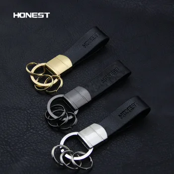 Natūralios odos automobilių keychain žiedas raktams kabinti key chain raktų pakabukas aukštos kokybės sleutelhanger chaveiro llaveros hombre