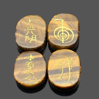 Natūralių kristalų akmens apdaila Japonija religinių keturių dvasios simbolis energijos akmuo reiki gydymo akmuo jogos meditacija amuletas