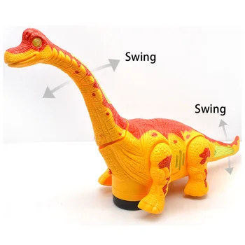 Nauja Elektros žaislas universalus vaikščioti dinozaurai robotas Su Šviesos, Garso Brachiosaurus baterijomis, vaikas, Vaikai, Berniukas ir Mergaitė Dovana