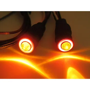 Naujas 2 Led Angel Halo Akis LED Žibintų Šviesa, Geltona 1/10 RC Automobilių