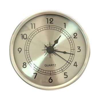 Naujas 90mm Derliaus Meno Stalo Laikrodis Su Apšvietimo Žiūrėti Stalinis Laikrodis Įterptųjų Auksas, Sidabras Apvalus Ciferblatas Analogiją Antikvarinis Laikrodis