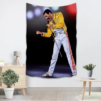 Naujas Atvykimo Freddie Mercury Gobelenas Lakštai Namų Dekoro Gobelenai Paplūdimio Rankšluostį Jogos Kilimėlis Antklodė Staltiesė Sienos Gobelenas