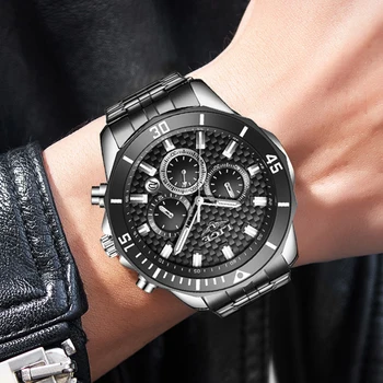 Naujas LIGE Laikrodžiai Vyrams Warterproof Sporto Mens Watch Top Brand Prabangus Laikrodis Vyrų Verslo Kvarcinis Laikrodis Relogio Masculino