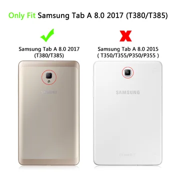 Naujas Magnetas Apversti Stovi Apsauginis Dangtelis Case For Samsung Galaxy Tab 8.0 T380 T385 2017 8
