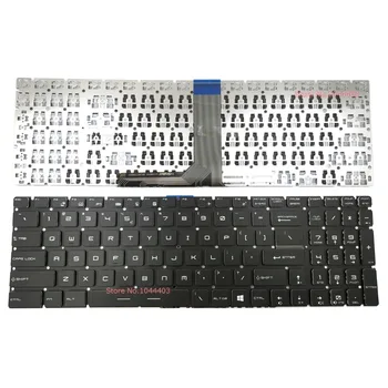 Naujas nešiojamas klaviatūros MSI GL62 GL72 6QC 6QD 6QF Juoda Be Apšvietimu, Be Rėmo MUMS Crystal Key