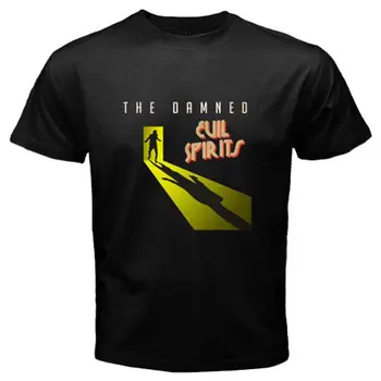 Naujas Prakeiktas Piktosios Dvasios Albumą Logotipas Vyrų Black T-Shirt Dydis Animacinių filmų marškinėliai vyrams Unisex Naujas Mados marškinėlius nemokamas pristatymas