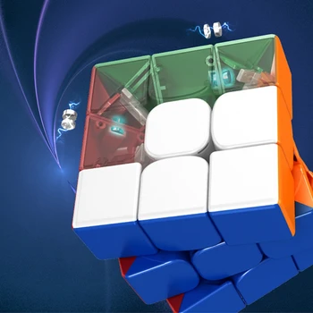 Naujausias Moyu RS3M 2020 3x3x3 Magic Cube MoYu Magnetinio kubo RS3 M 3x3x3 Įspūdį Cubo Magico Magnetizmo kubo Galvosūkį Žaislai Vaikams