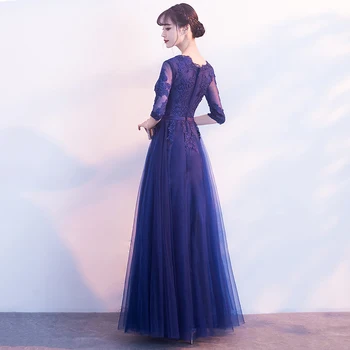 Naujos Ilgalaikės Formalios Royal Blue Vakaro Suknelės DongCMY Chalatas De Soiree Tiulio Plius Dydis Ypatinga Proga Nėrinių Vestidos