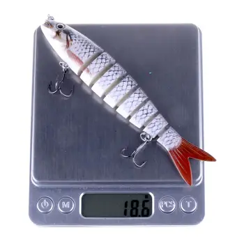 Nemokamas pristatymas žvejybos masalas 13.6 cm/18.07 g singking kokybės profesionalų 8 Segmento Swimbait Crankbait Sunku Masalas
