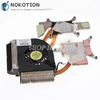 NOKOTION Originalus 579158-001 Radiatorių HP DV6-2000 DV6-2100 Laptop CPU HeatSink aušinimo ventiliatorius