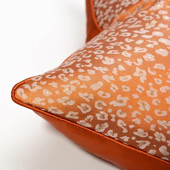 Oranžinės spalvos Pagalvėlės Dangtis 50x50cm Leopardo Dizaino Užvalkalas Housse De Coussin Dekoratyvinis Mesti Pagalvę Padengti Kėdė Svetainės