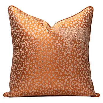 Oranžinės spalvos Pagalvėlės Dangtis 50x50cm Leopardo Dizaino Užvalkalas Housse De Coussin Dekoratyvinis Mesti Pagalvę Padengti Kėdė Svetainės