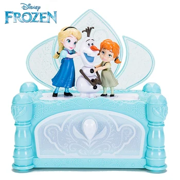 Originali Disney Sušaldyti 2 Muzikos Papuošalų Dėžutės Mažai Mermaid Princesė Ana Olaf Elsa Duomenys Vaikai Merginos Kalėdų Dovana