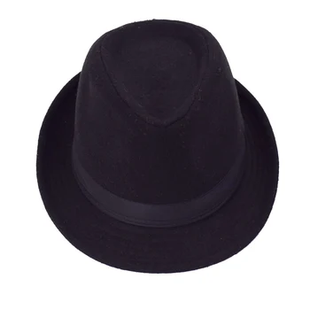 Originalus, Unisex Struktūrinio Vilnos Fedora Skrybėlę Fedora skrybėlės vyrų Džiazo fedora fetrinė skrybėlė galvos Anglija Stiliaus Kalėdų Dovana Trilby