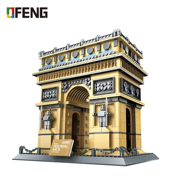 Pasaulio Architektūros Blokai Eifelio Bokšto Plytų Koliziejus Brandenburgo Vartų Rinkiniai Žaislai, Kūrybinio Modelio Vaikams Dovanos