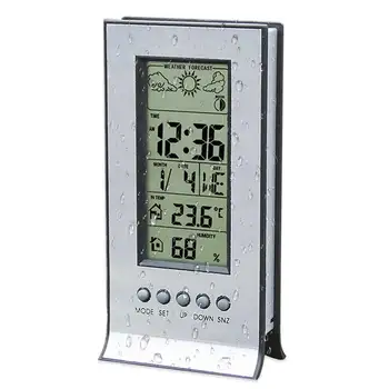 Patalpų LCD Elektroninių Temperatūros Drėgmės Matuoklis Skaitmeninis Termometras su Drėgmėmačiu Oras Stotis Kambarys Žadintuvas
