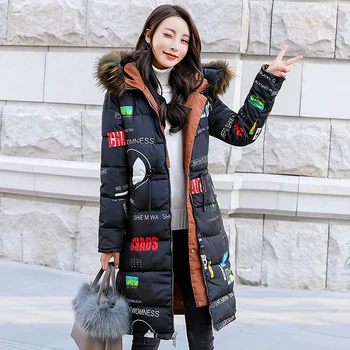 Pigūs didmeninė 2018 naujas žiemos Karšto pardavimo moterų mados atsitiktinis šilta striukė moteriška bisic paltai L239