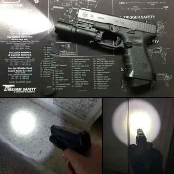 Pistoletas Ginklas Taktinis Žibintuvėlis šviesos X300UH-B X300U X300 su Glock gun White LED Medžioklės Žibintuvėlis Už 20mm Picatinny Bėgiai