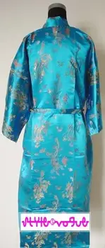 Ponios Rūbeliai Kinijos Kimono Skraiste Satino Dragon 