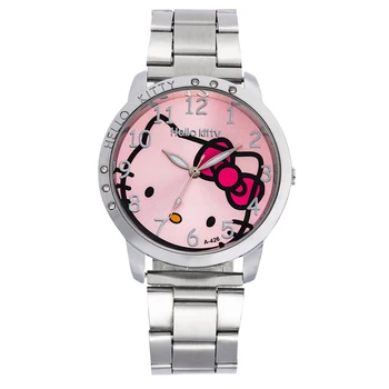 Prabangių Laikrodžių Mados Bangle Apyrankės Moterims Laikrodis Katė Nerūdijančio Plieno Animacinių filmų Kačiukas Lady Žiūrėti siųsti relojes mujer montre femme