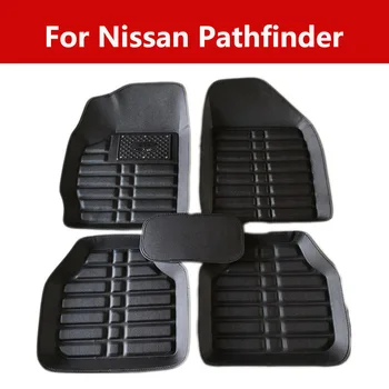 Prabangus Odinis Automobilių Kilimėliai Dekoracija Nissan Pathfinder 5pc, Pilnas Komplektas kiliminė danga, Grindų Kilimėliai