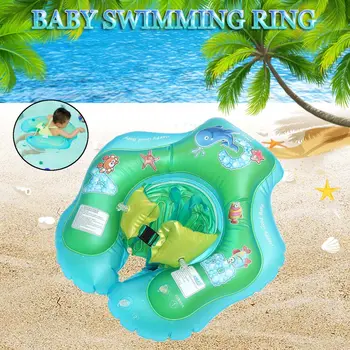 Pripučiami Kūdikių Plaukti Plaukti Žiedas Butas Plaukimo Treneris Saugos Kaklo Plūduriuoti Vandens Baseinas Įdomus Žaislas Vaikams Ratą Saugos Maudymosi Baseinas